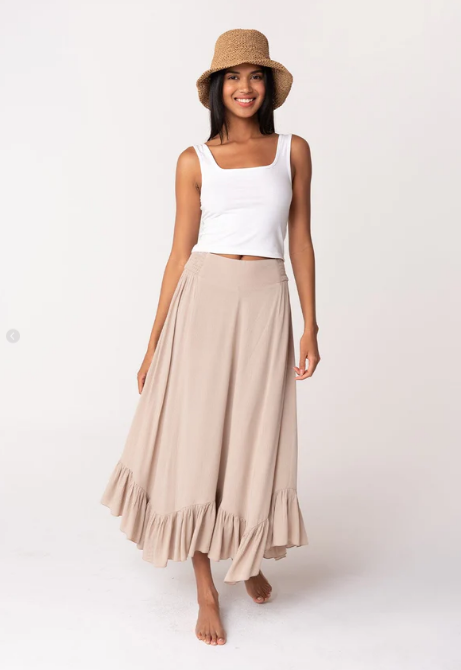 Lainey tiered sale maxi skirt