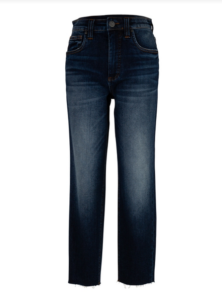 Rachael High Rise Fab Ab Raw Hem Mom Jean