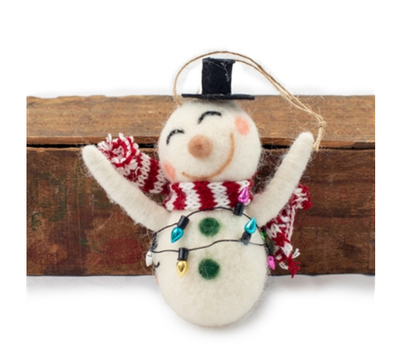 Felt Snowman Ornaments
