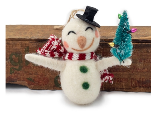 Felt Snowman Ornaments