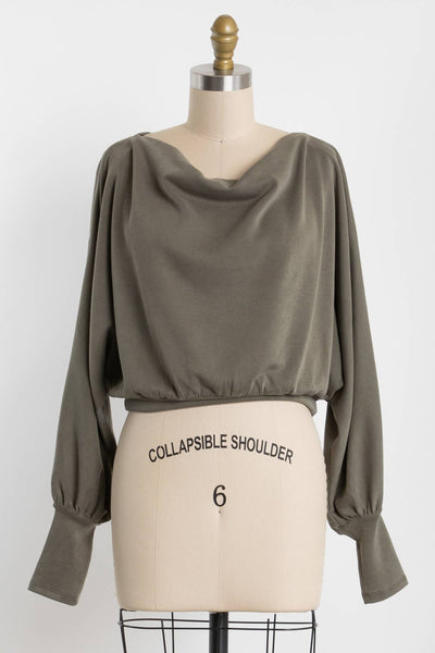 Modal Jersey Boat Neck Long Sleeve Top