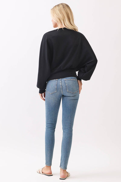 Modal Jersey Boat Neck Long Sleeve Top