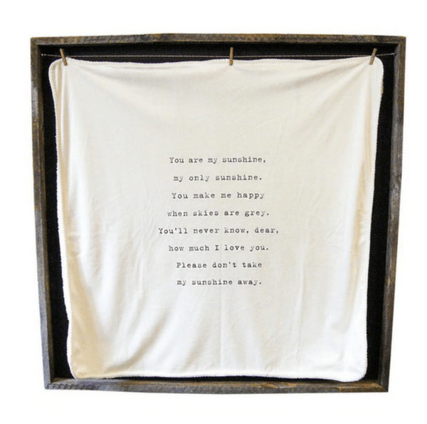 you are my sunshine blanket adored boutiue