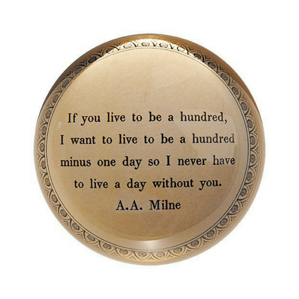If you live to be a hundred paper weight