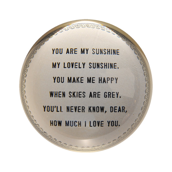You are my sunshine paperweight adored boutique