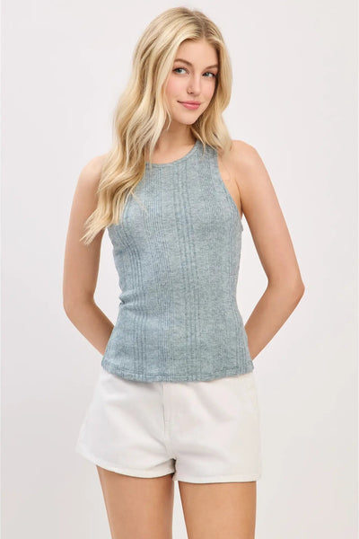 Ribbed Racer Back Tank
