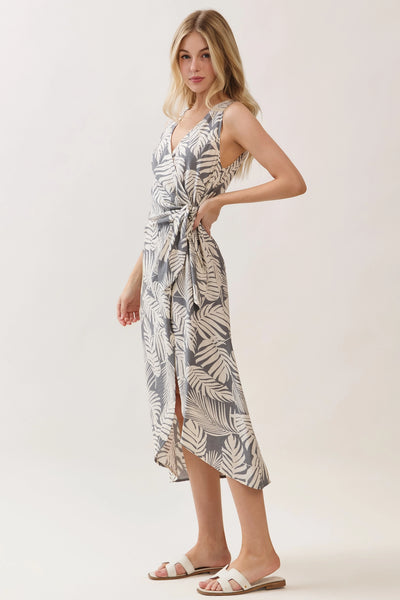 The Island Escape Surplice Midi Dress