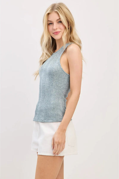 Ribbed Racer Back Tank