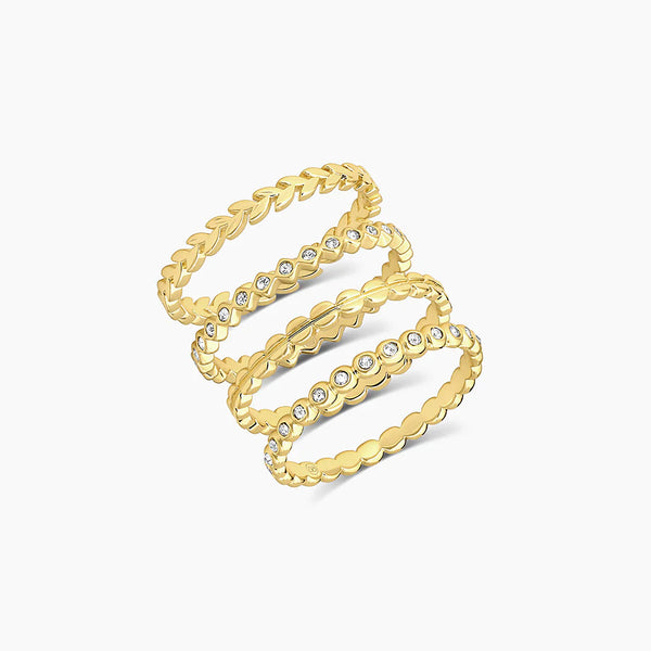 Mini Stackable Ring Set - Adored A Lovely Boutique