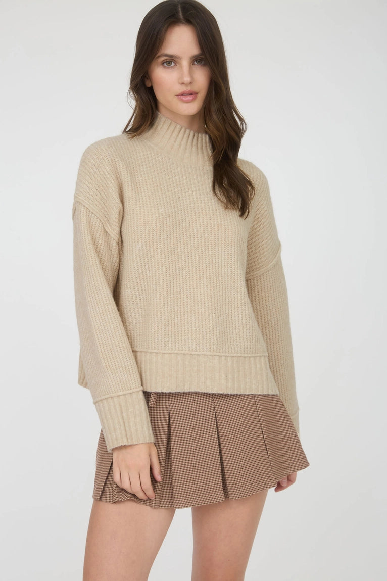 Split Hem Pullover Sweater