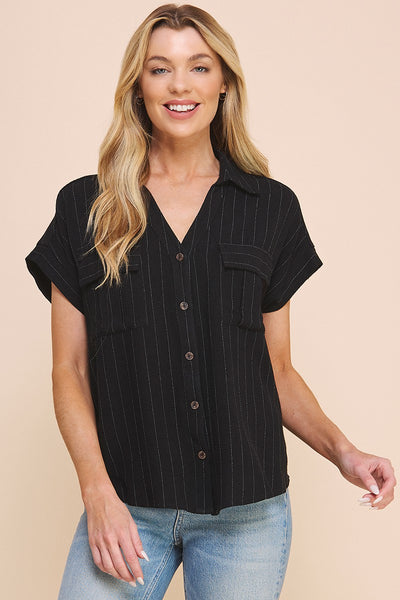 Linen After Hours Stripe Dolman