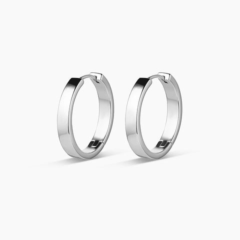 Rose Hoops - Silver