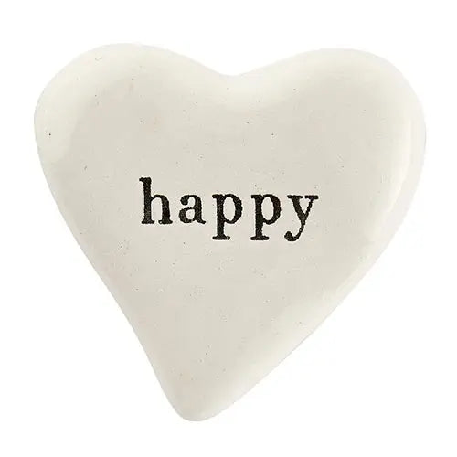 Ceramic Heart - Happy - Adored A Lovely Boutique