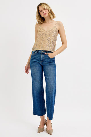 Crop Wide Leg Tummy Control