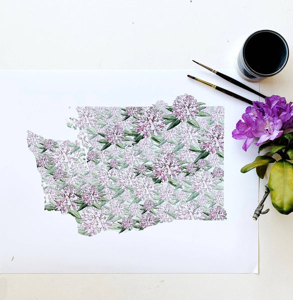 Washington State Flower Art Print