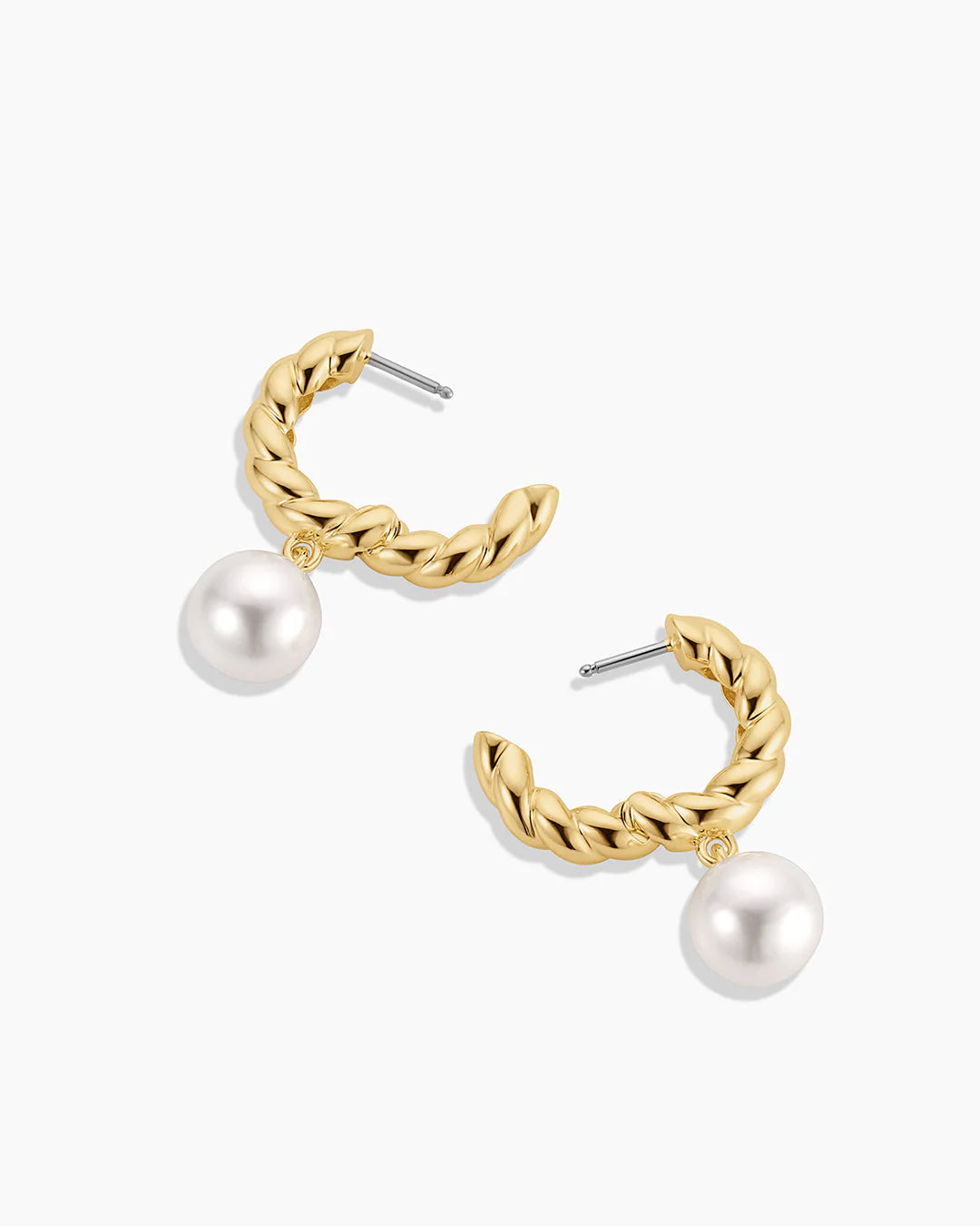 Crew Pearl Hoops