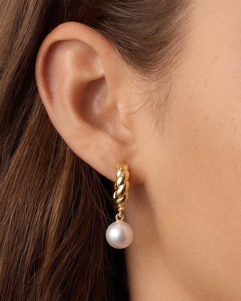 Crew Pearl Hoops