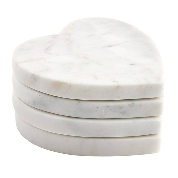 Marble Heart Coaster - Set of 4