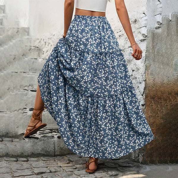 Meadow Breeze Tiered Maxi Skirt
