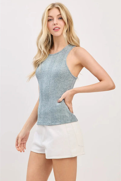 Ribbed Racer Back Tank