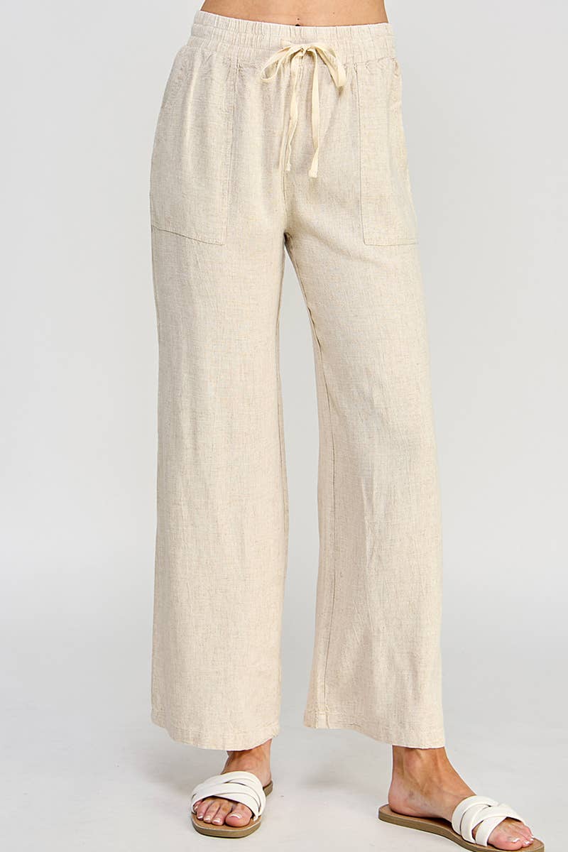 Serene Breeze Linen Wide-Leg Pants