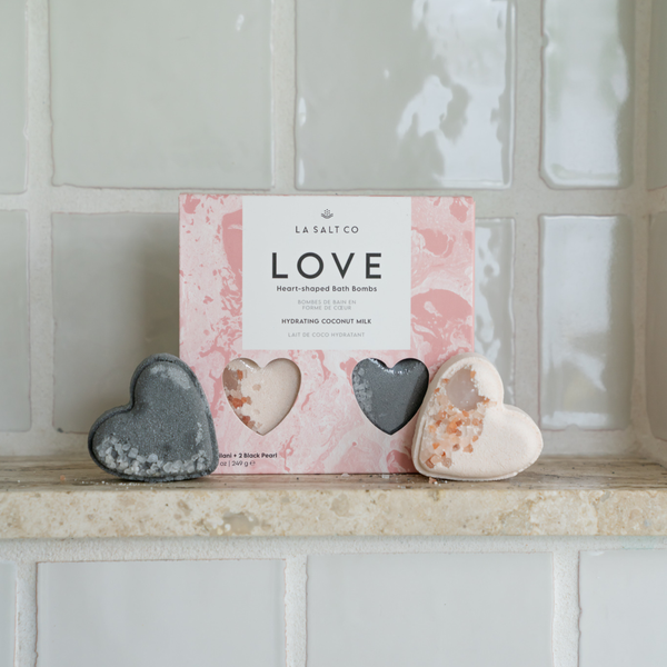 Love Heart Bath Bomb Set