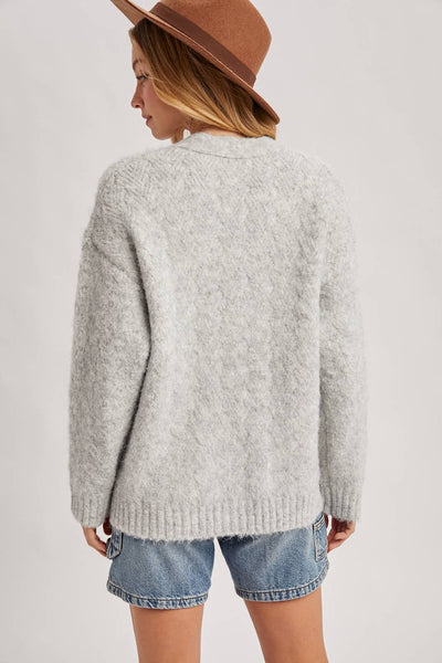 Cozy Days Button Sweater
