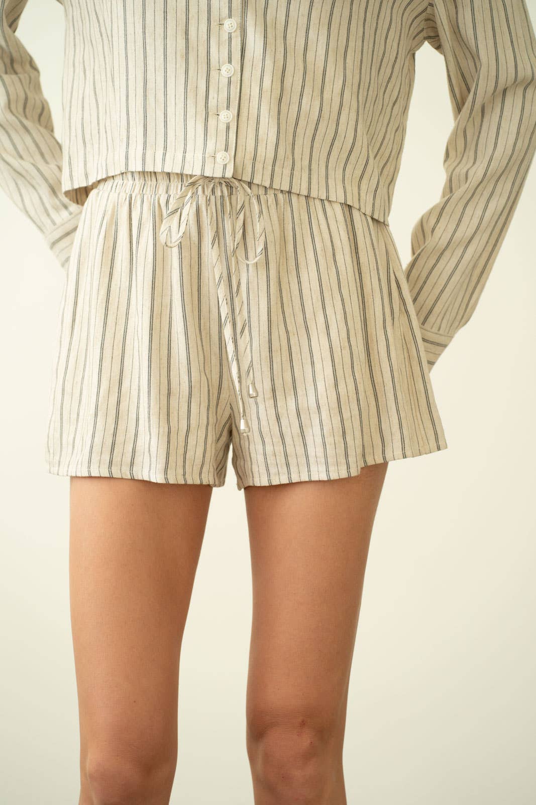 Pinstripe Lounge Shorts