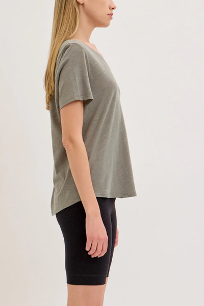Bamboo Cotton V-Neck