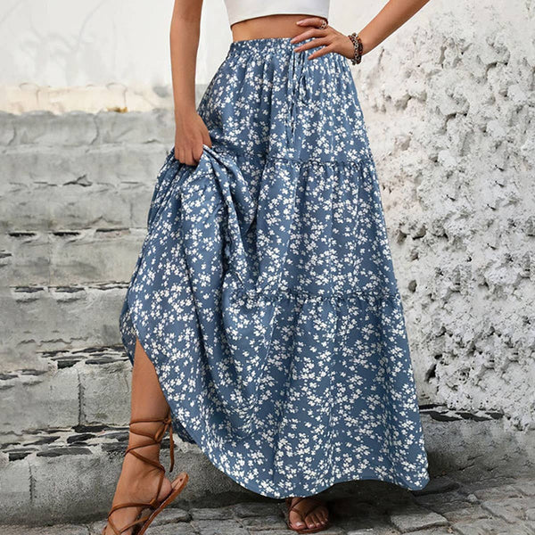 Meadow Breeze Tiered Maxi Skirt