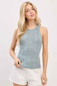 Ribbed Racer Back Tank