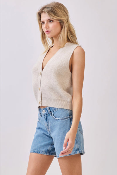 Bow Tie Knit Vest