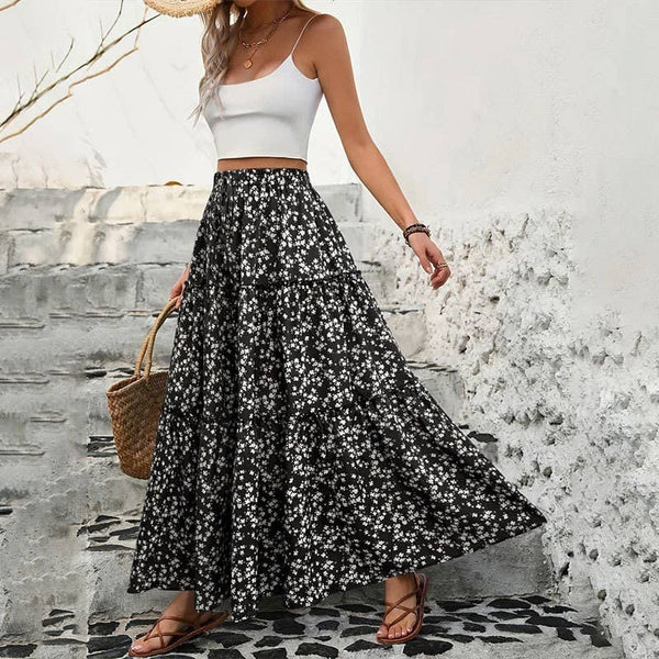 Meadow Breeze Tiered Maxi Skirt