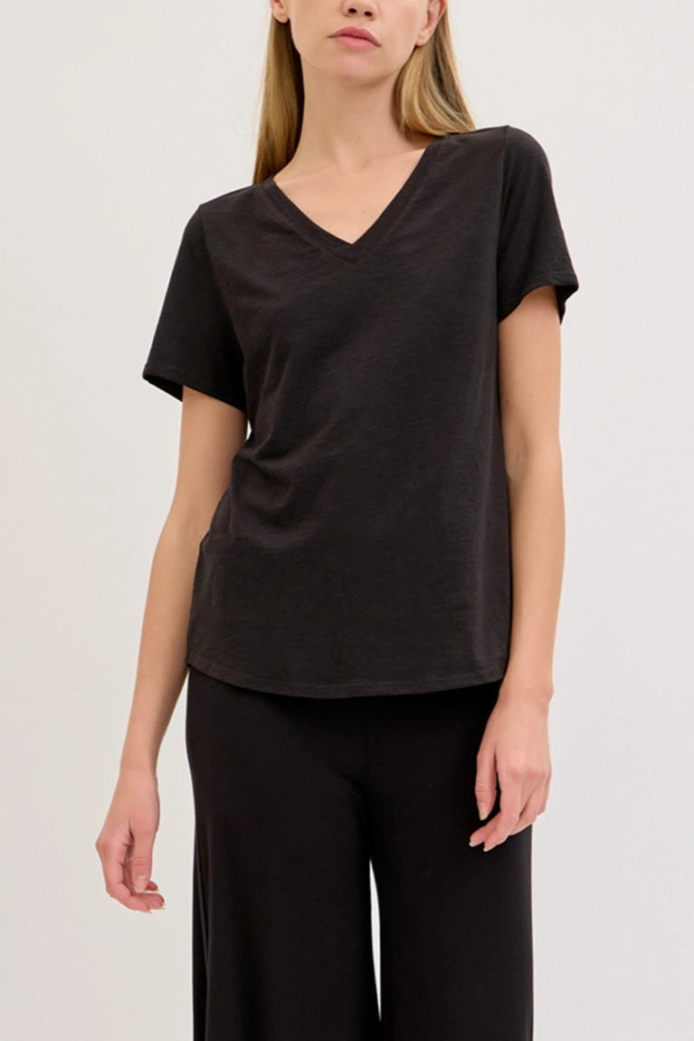 Bamboo Cotton V-Neck
