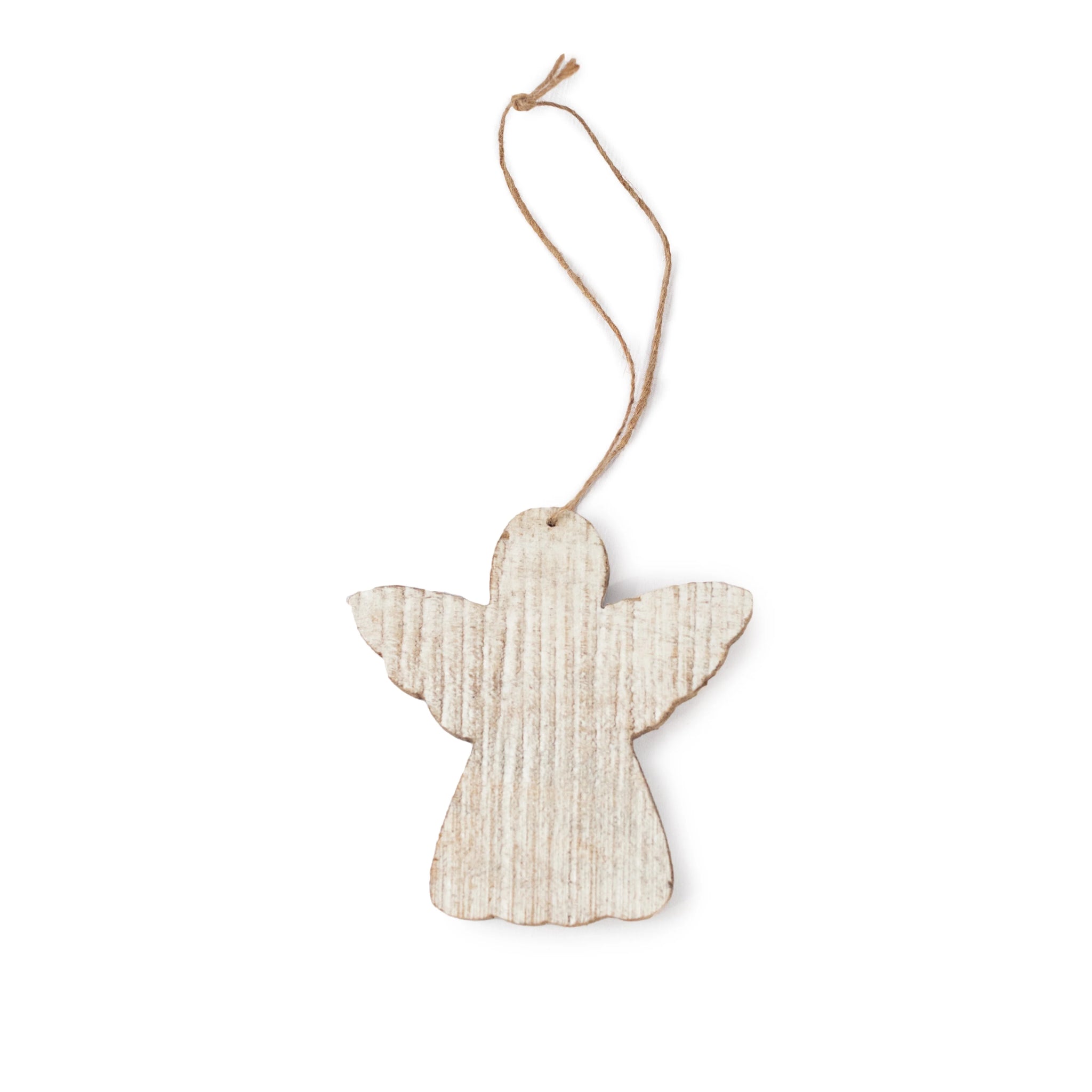 Whitewash Wooden Ornaments