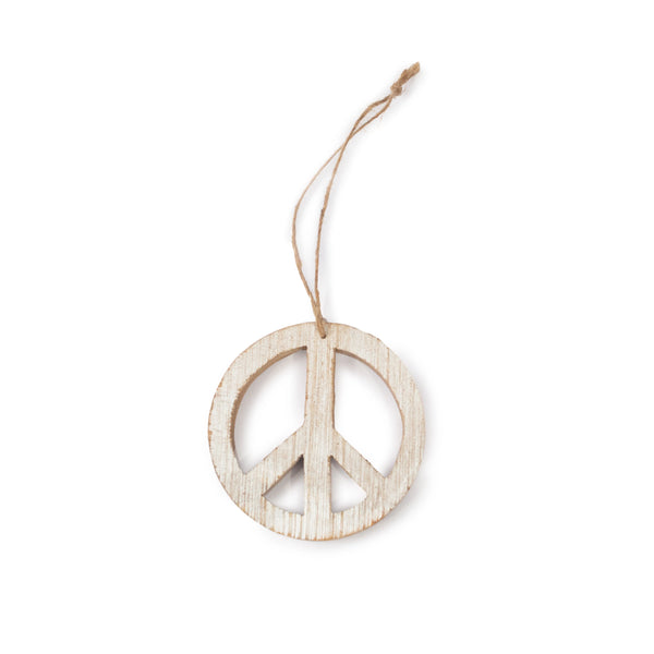 Whitewash Wooden Ornaments