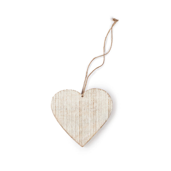 Whitewash Wooden Ornaments
