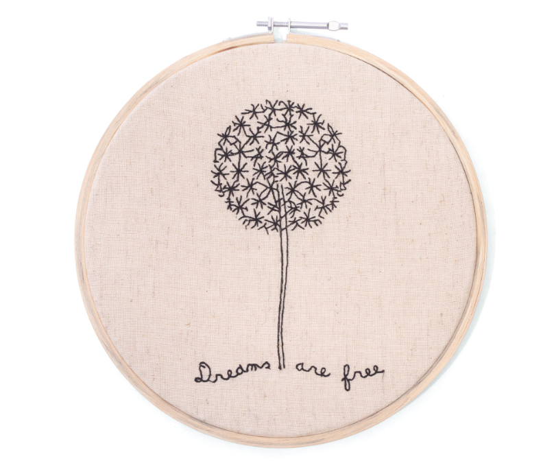 Embroidery Hoop - Dreams Are Free