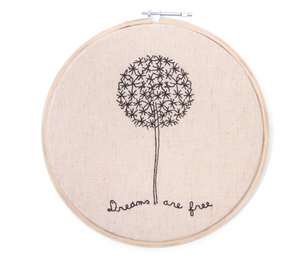 Embroidery Hoop - Dreams Are Free