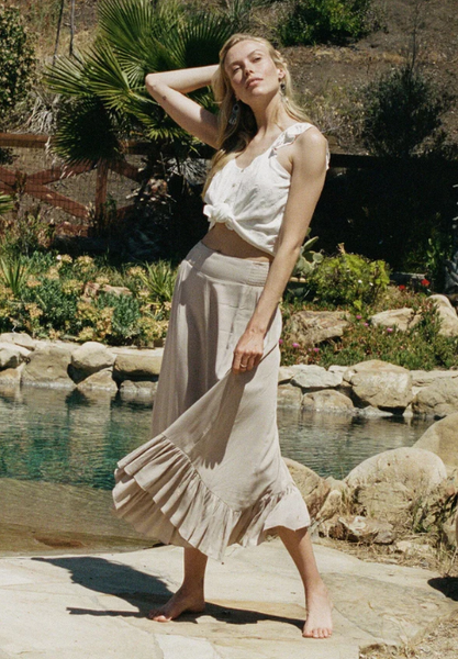 Lainey Ruffle Maxi Skirt