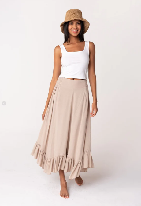 Lainey Ruffle Maxi Skirt