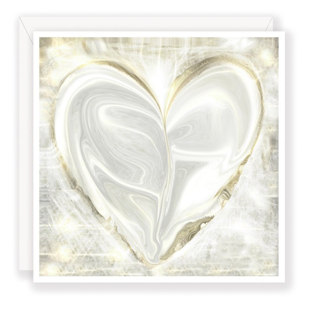 Heart Swirling Love Greeting Card