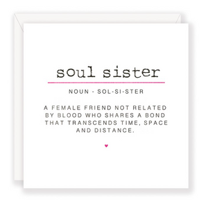 Soul Sister Greeting Card