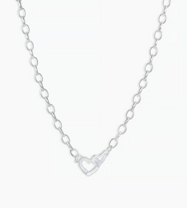 Parker Heart Mini Necklace- Silver