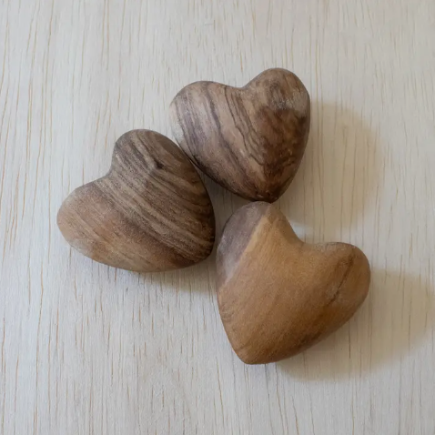 Olive Wood Heart - Adored A Lovely Boutique
