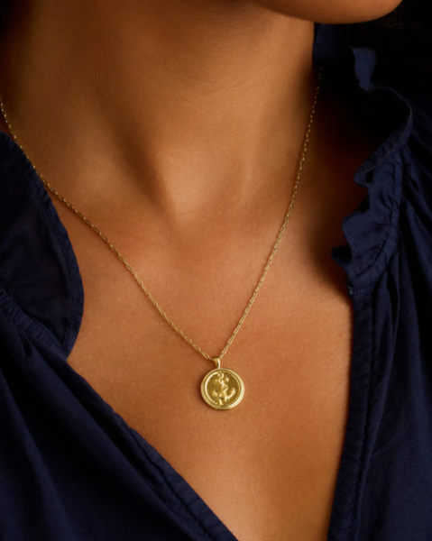 Anchor Coin Necklace