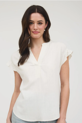 Windsor Split-Neck Blouse