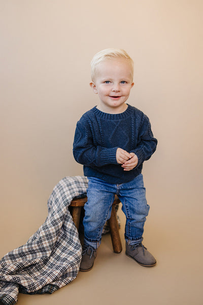 Cable Knit Baby Sweater