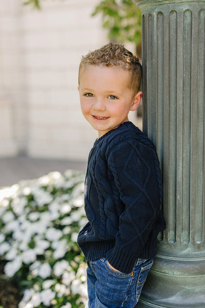 Cable Knit Baby Sweater