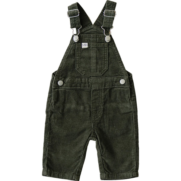 Green Corduroy Baby Overalls